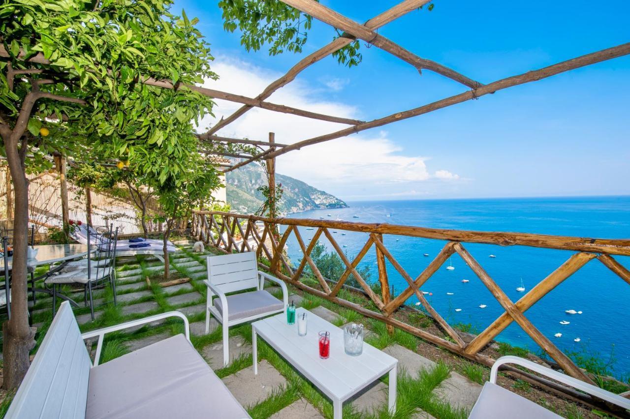 Villa Briganti Seaview Terrace Positano Exterior photo